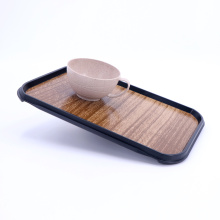 1/2 Altas Tray with non-slip with wood texture surface